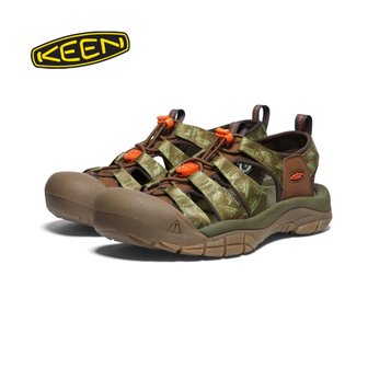 KEEN 킨 뉴포트 레트로 스모크 베어 샌들 올리브 남성 여름 신발 아웃도어 KEEN 1027452