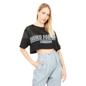 4135226 Faith Connexion Shuko Cropped Oversized Tee 70850066