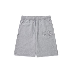 NEW YORK ARCH LOGO SWEAT SHORTS PANTS M.그레이