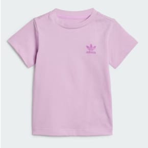화사한 핑크 컬러에 기본 오리지널 로고로 더욱 멋스럽게 착용하는 아동 상하복 (IN8501)
