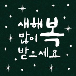 크리스마스 스티커 윈도우 시트지 LMXM-059 캘리 새해 복2