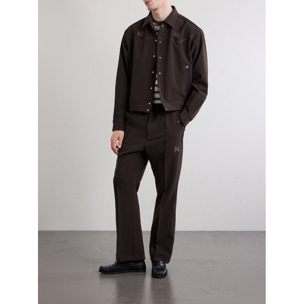 파이핑 카우보이 스트레이트 레그 자수 우븐 팬츠 46376663162963026