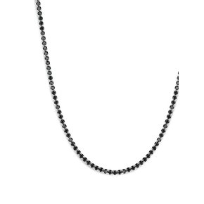레인드랍 블랙 2.5MM 테니스 초커 목걸이[S925]