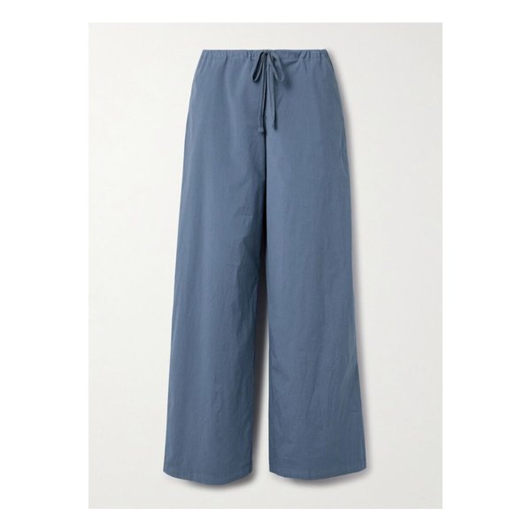 스킴스 코튼 혼방 포플린 와이드 팬츠 하버 미드나잇 블루 1647597360185269