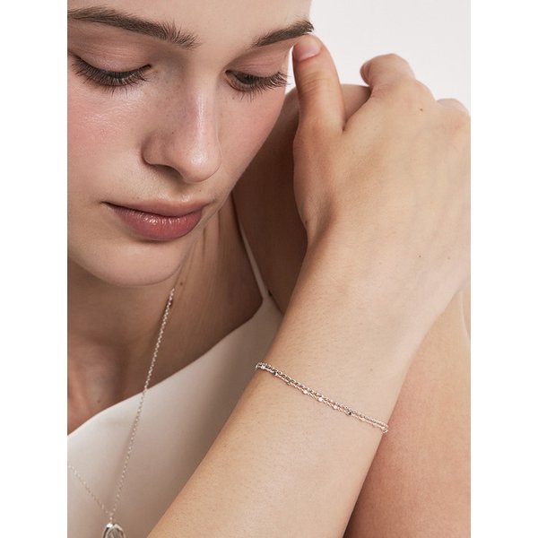 [~3/18 손거울 증정] [sv925] starlike italy chain bracelet