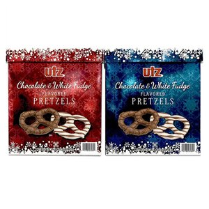  [해외직구]유티지 초콜릿 앤 화이트 퍼지 프레즐 2팩 680g Utz Chocolate White Fudge Pretzels 48oz