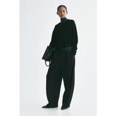 울 가디건 블랙 1356636005