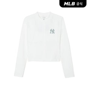 [코리아공식] 여성 베이직 집업 래쉬가드 NY (White)