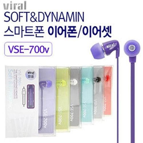 바이럴 스마트폰이어폰/VSE-700V/통화/음악/볼륨조절(1)