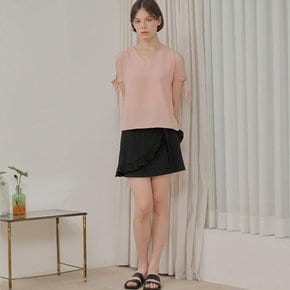 TIED SLEEVE BLOUSE_PINK[A]