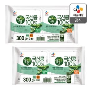 [본사배송] 행복한콩 국산콩두부 부침찌개 300g*2 X 2개