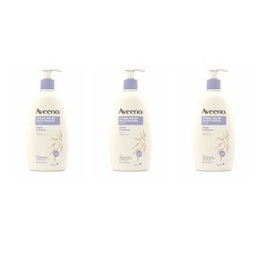 [해외직구]Aveeno Body Lotion Lavender 아비노 스트레스 릴리프 모이스쳐라이징 바디로션 라벤더향 532ml 3팩