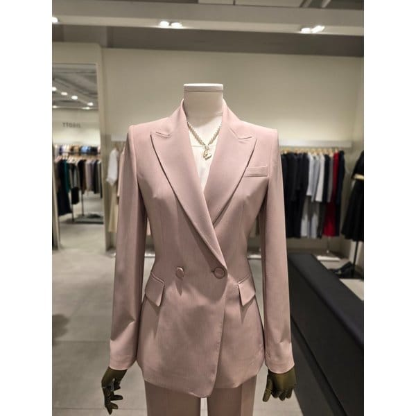 [파주점] 슬림핏 피크드 라펠 더블 자켓 JS4B0JK462