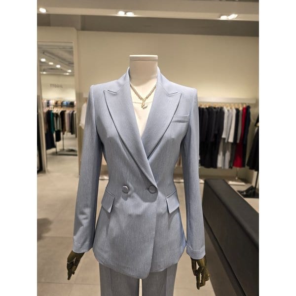 [파주점] 슬림핏 피크드 라펠 더블 자켓 JS4B0JK462