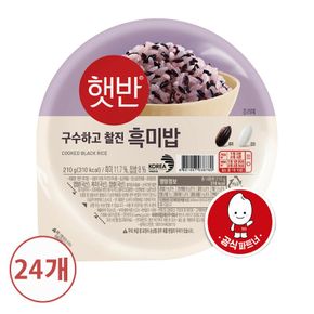 햇반 흑미밥 210g X 24개[33739550]