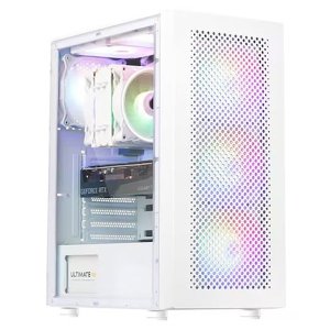 한성컴퓨터 AMD 라이젠5 5600 RX580 슈컴 조립PC 게이밍 A5658 Snow 데스크탑 본체 게이밍 게임용