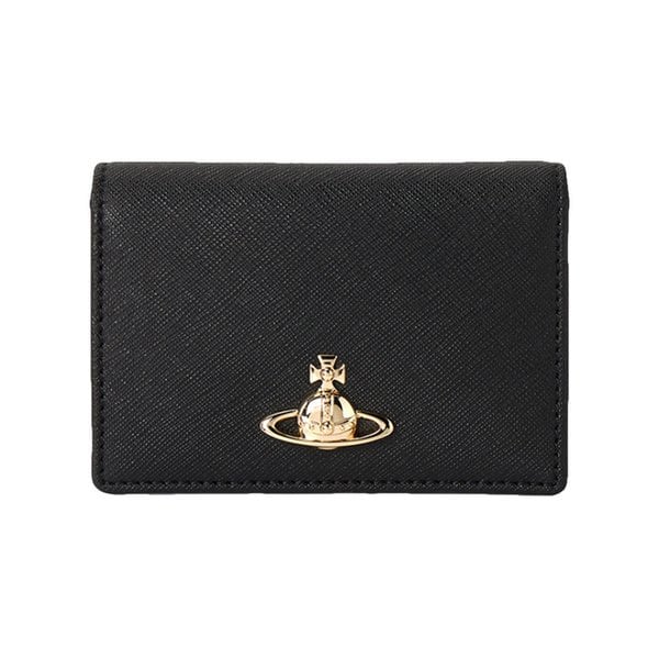 25FW ORB 로고 사피아노 카드홀더 블랙 5402000PU S0021 N402