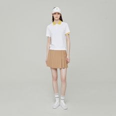 BOSS GOLF 컬러 포인트 폴로 티셔츠 WOMAN WHITE