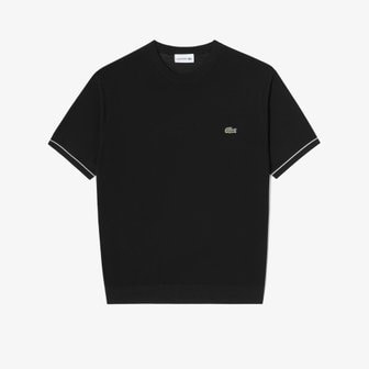 라코스테 [시흥점] 베이직 반팔 라운드 스웨터 AH522E-55G