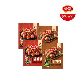 하림 매콤닭강정 250g 2봉+간장닭강정 250g 2봉[32158347]