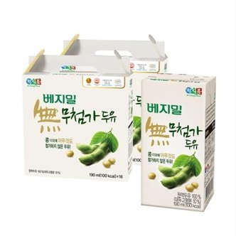  베지밀 무첨가 두유 190ml 32팩