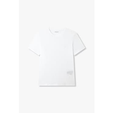 EMPORIO ARMANI 남성 이글 로고 자수 라운지 티셔츠 (0815114020)