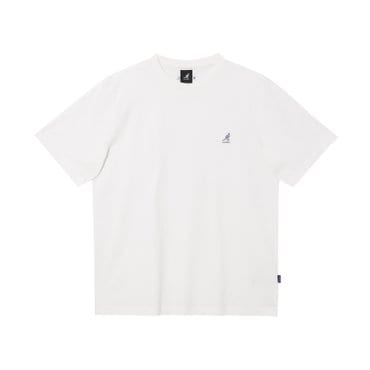 캉골 클래식 로고 반팔 티셔츠 2764 오프화이트 (KRECST27640)