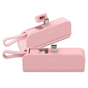  ANYZEN 보조배터리 2IN1 도킹배터리 5000mAh (AP-D1004-CHL) (핑크)