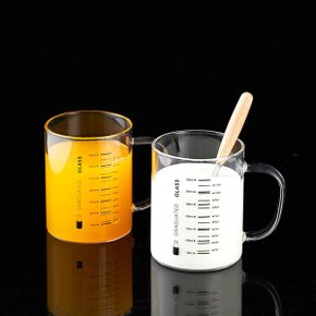 내열유리 손잡이 비커 계량컵 350ml