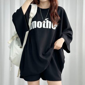 세트가격 어나더 반팔 트레이닝 세트 4컬러 반바지 오버핏 빅사이즈 루즈핏 홈웨어_P359991047