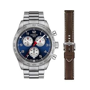 독일 티쏘 메탈 시계 Montre Tissot PRS 516 크로노그래프 Back Blue Acier blue Bracelet 13407