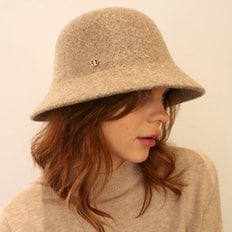 울100 베이지브라운 버킷햇 _ Wool100 Beige Brown Bucket Hat