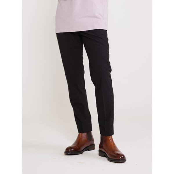 남자 사이드 밴딩 슬림 슬랙스 (BLACK)