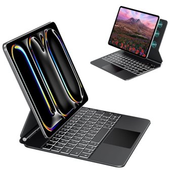  EAMPANG iPad Pro 11 M4 2024 ( A2837 A3006 A2836 ) Magic Smart Keyboard 일본어 배열 매직