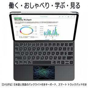 EAMPANG iPad Pro 11 M4 2024 ( A2837 A3006 A2836 ) Magic Smart Keyboard 일본어 배열 매직