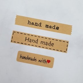 레인보우파티 핸드메이드 스티커 크라프트 포장 선물 답례품 돌잔치 HANDMADE 사각스티커