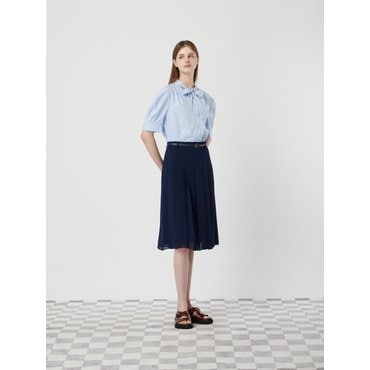 CC콜렉트 [씨씨콜렉트]인버티드 플리츠 미디 스커트_C252MSD035