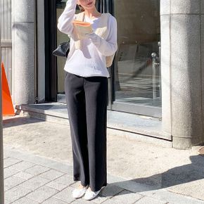 운명처럼 히든밴딩 와이드 슬랙스  2color _P392681182