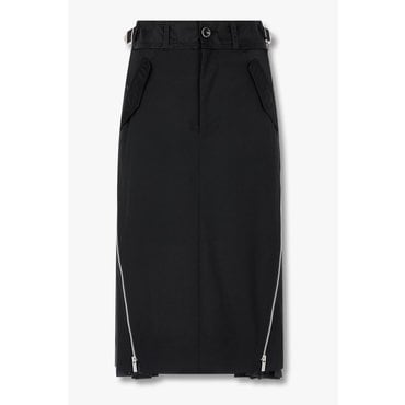 SACAI [사카이]  여성 슈팅 믹스 스커트 (블랙) 6415316107