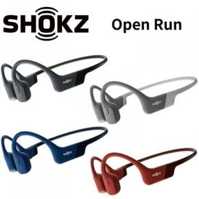 Shokz OPENRUN IP67 SKZ-EP 무선 골전도 헤드폰 블랙그레이블루레드 방수 방진 마이크 급속 충전