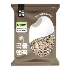 곡물앤픽 맛있는 20곡 혼합곡 1kg 혼합잡곡 잡곡쌀