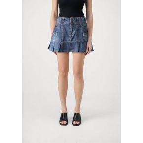 4755005 Hollister Co. PLEATED UTILITY SKIRT - Pleated skirt medium denim