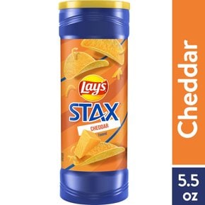 레이즈  레이즈  Stax  체다  맛  감자  칩  155.9g  용기