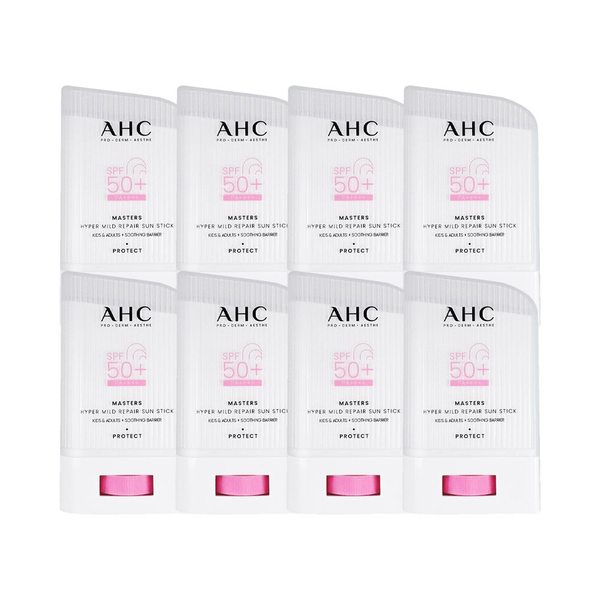 [2025 최신상] AHC 핑크 선스틱 22g 8개 마스터즈 하이퍼 마일드 리페어