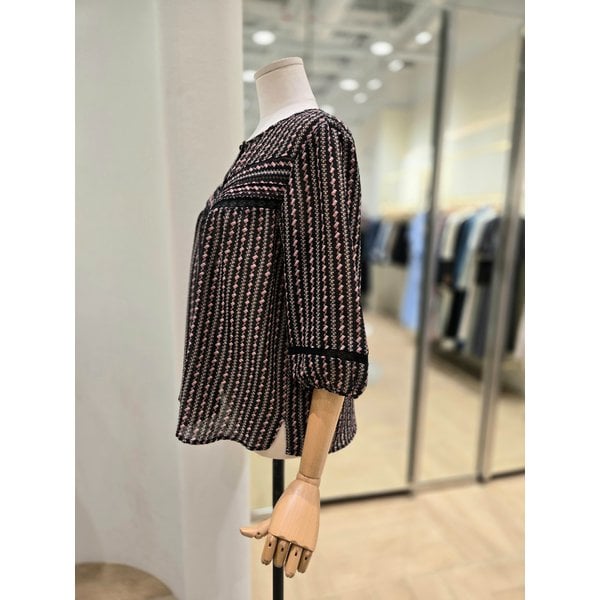 [부산점] 레이스 콤비 블라우스(PR2WB00506)