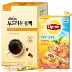 [맥심] 부드러운 블랙 모카 100T+ [립톤]아이스티 복숭아맛 20T