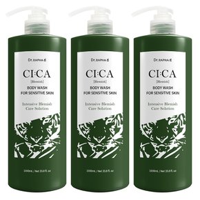 시카 BODYCARE 케어 블레미쉬 바디 워시 허브향 1L 3개