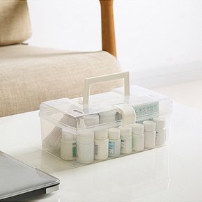 이스터 투명 약통 약 보관 수납 정리함 소품 액세서리 정리 수납함 케이스
