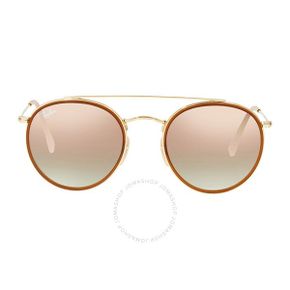 4662188 Ray-Ban Round Double Bridge Copper Gradient Flash Uni Sunglasses