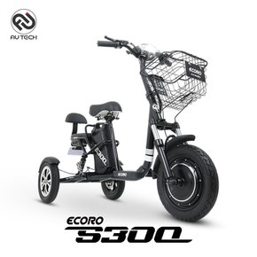 에코로 S300 TRIKE 소형 미니 삼륜 바이크 전동 전기스쿠터 48V 12Ah
